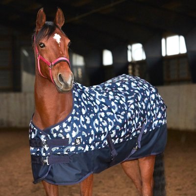 Horse Guard Josh PONY 100g ulkoloimi, tummansininen (printti)